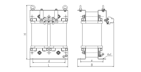 Design B for the power more than 6,3 kVA