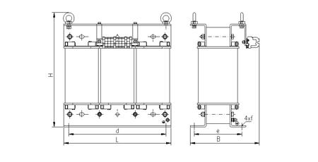 Design B for the power above 5 kVA